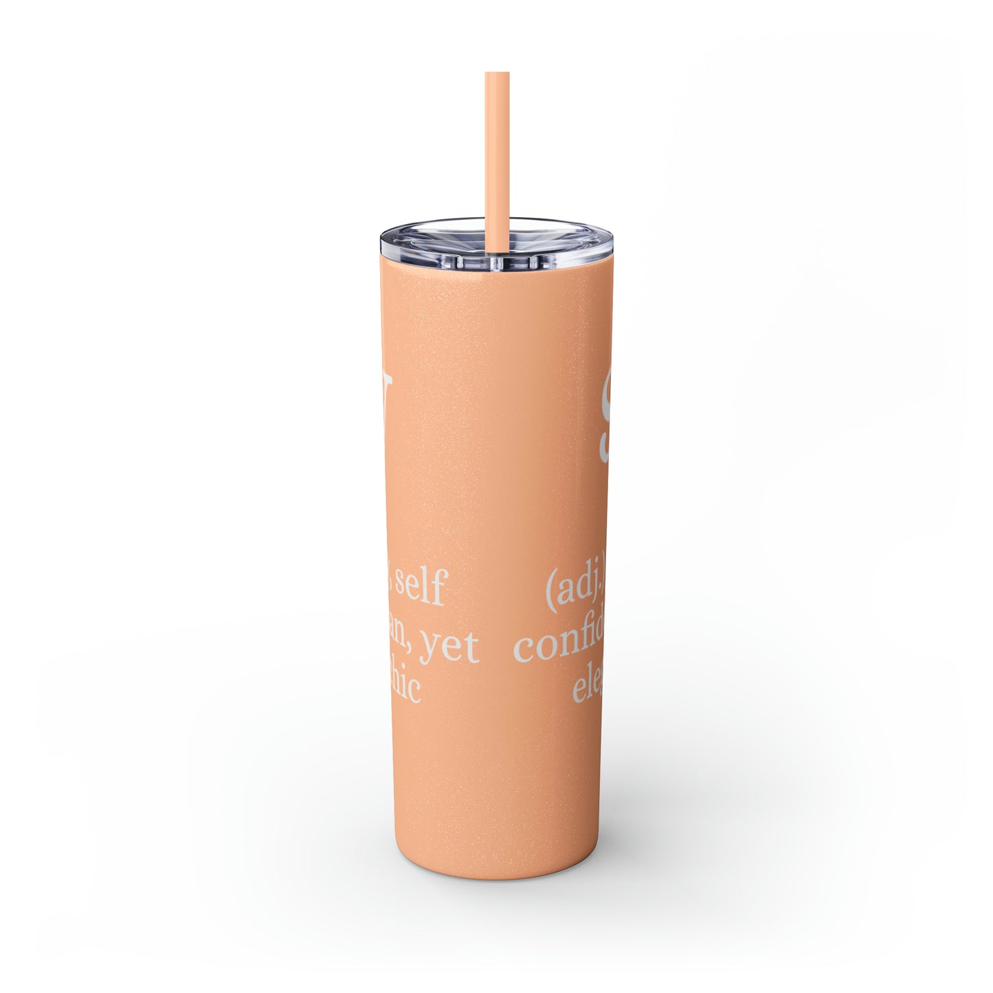 Sassy Skinny Tumbler with Straw, 20oz
