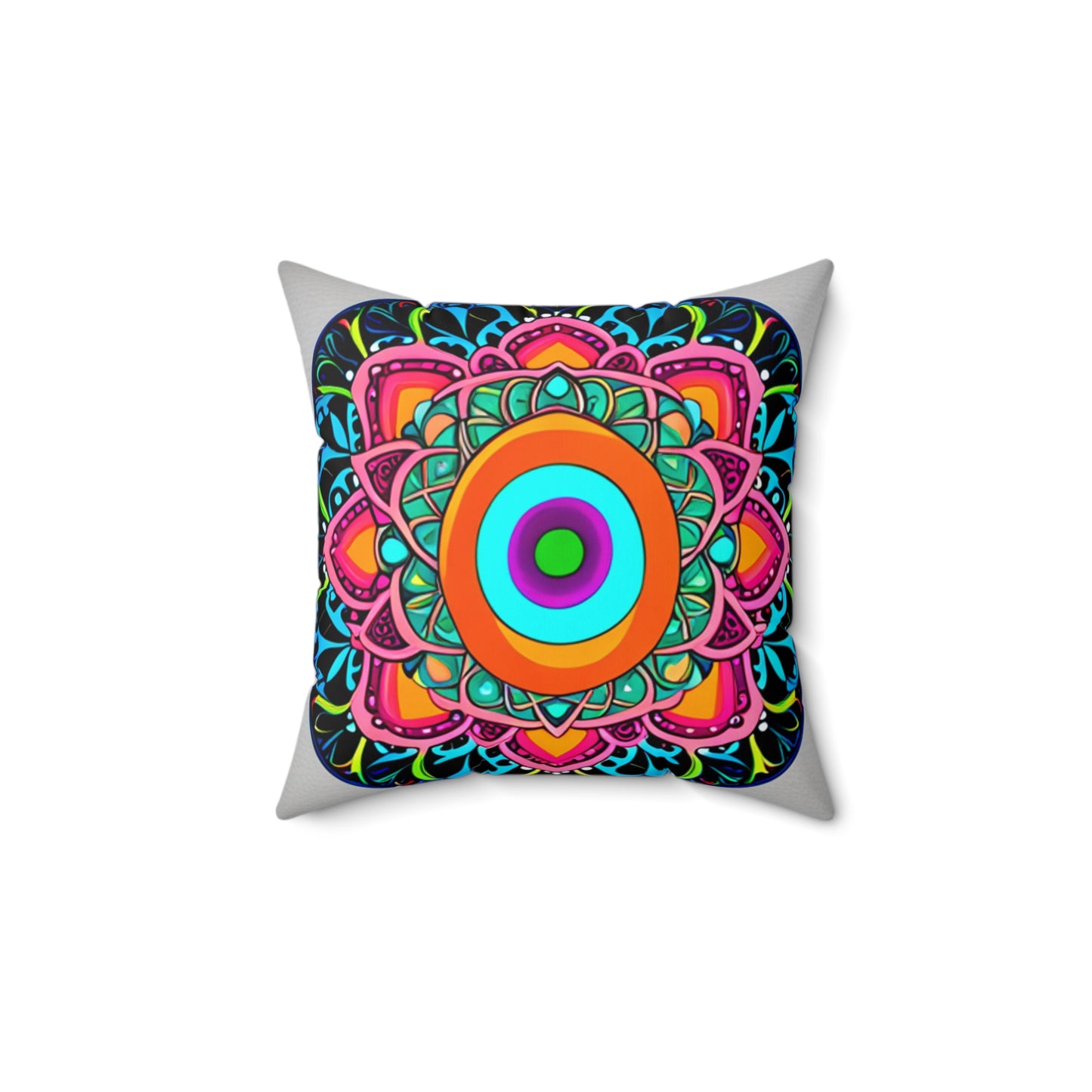 Mandala Spun Polyester Square Pillow