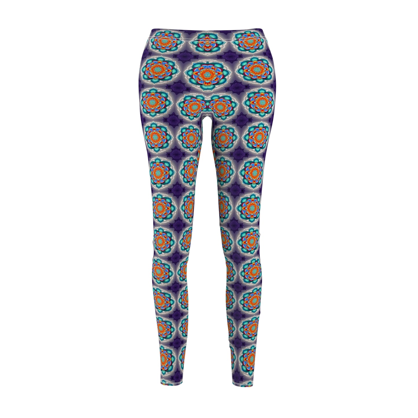 Mandala" Women's Cut & Sew Casual Leggings (AOP)