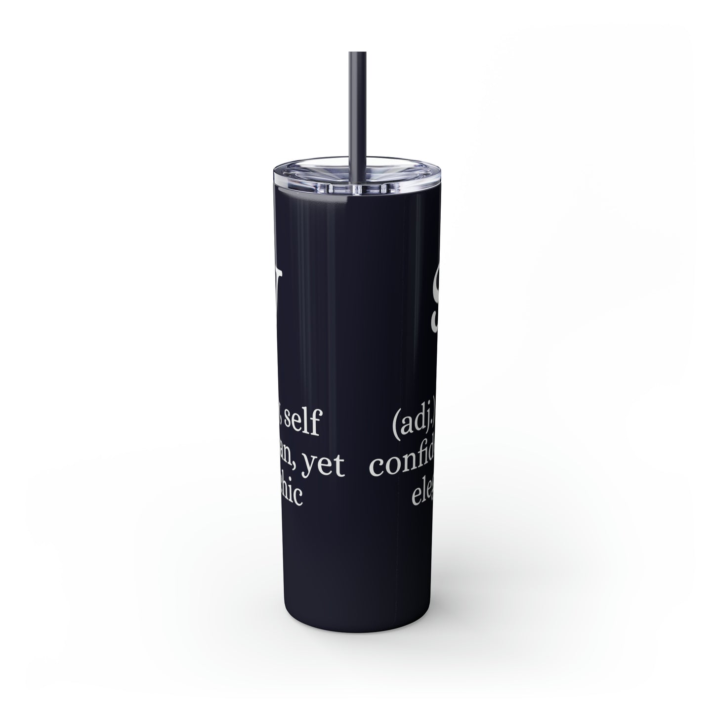 Sassy Skinny Tumbler with Straw, 20oz