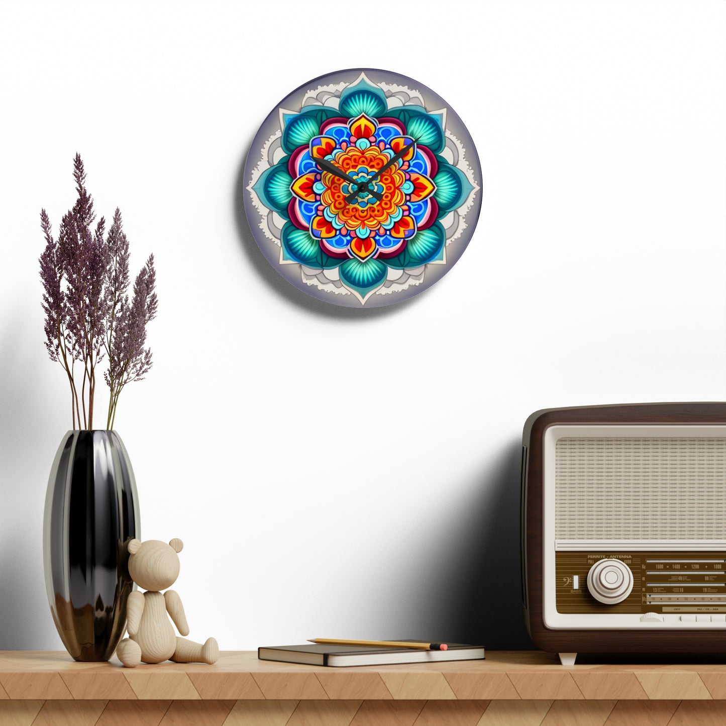 Mandala" Acrylic Wall Clock