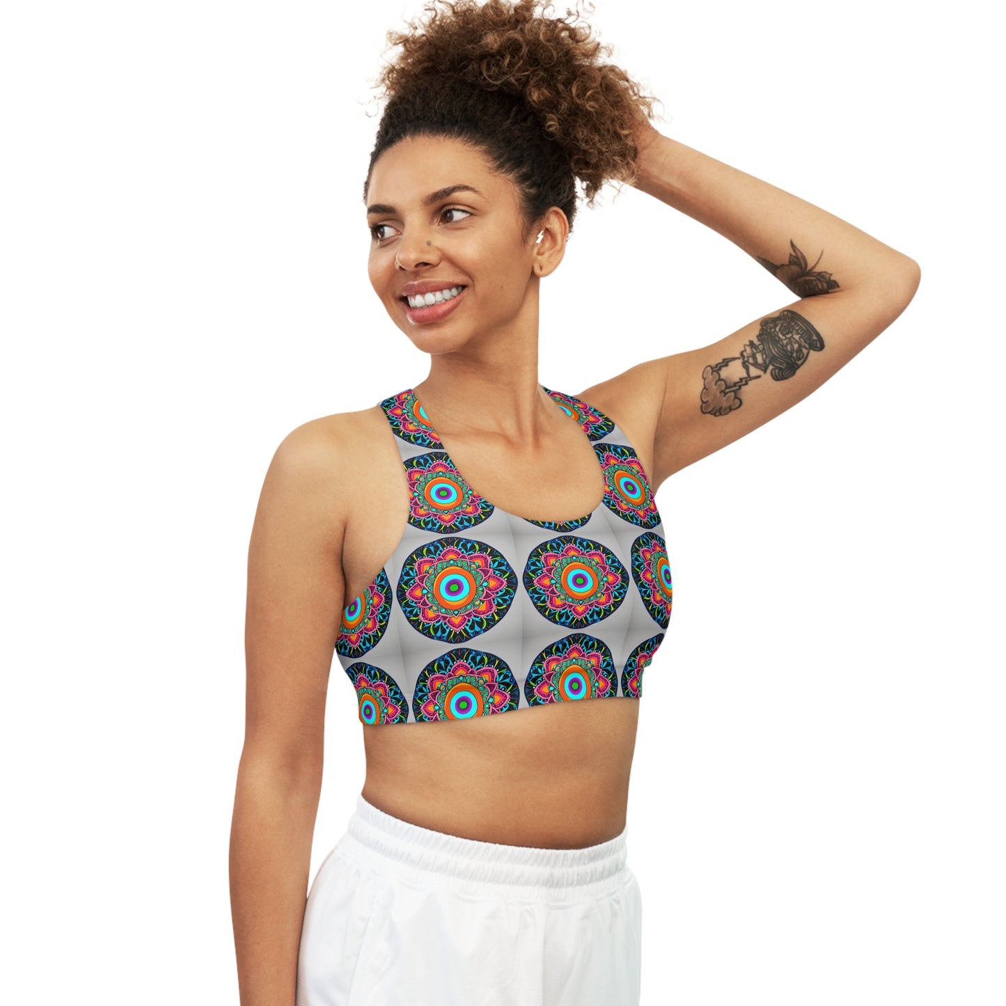 Mandala" Seamless Sports Bra (AOP)