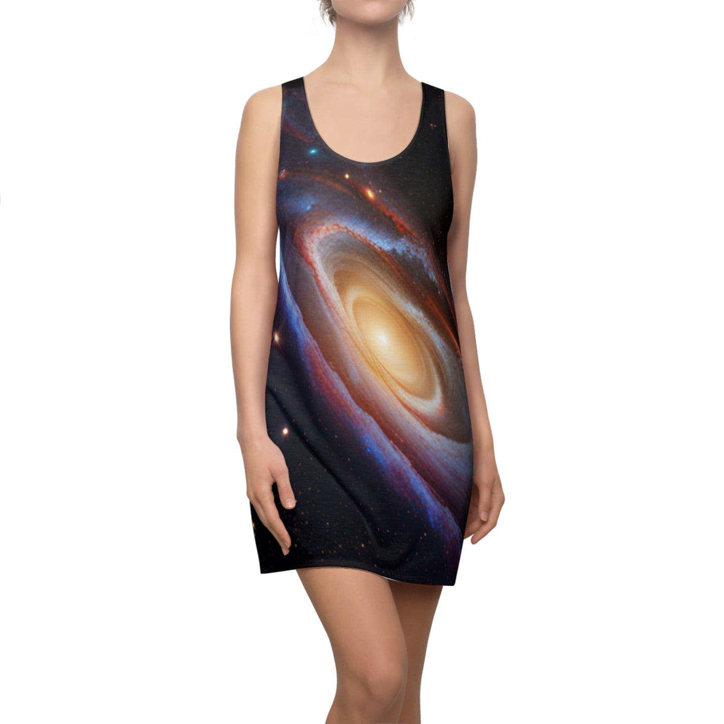 Galaxy "The Stars are the Limit " Women's Cut & Sew Racerback Dress (AOP)