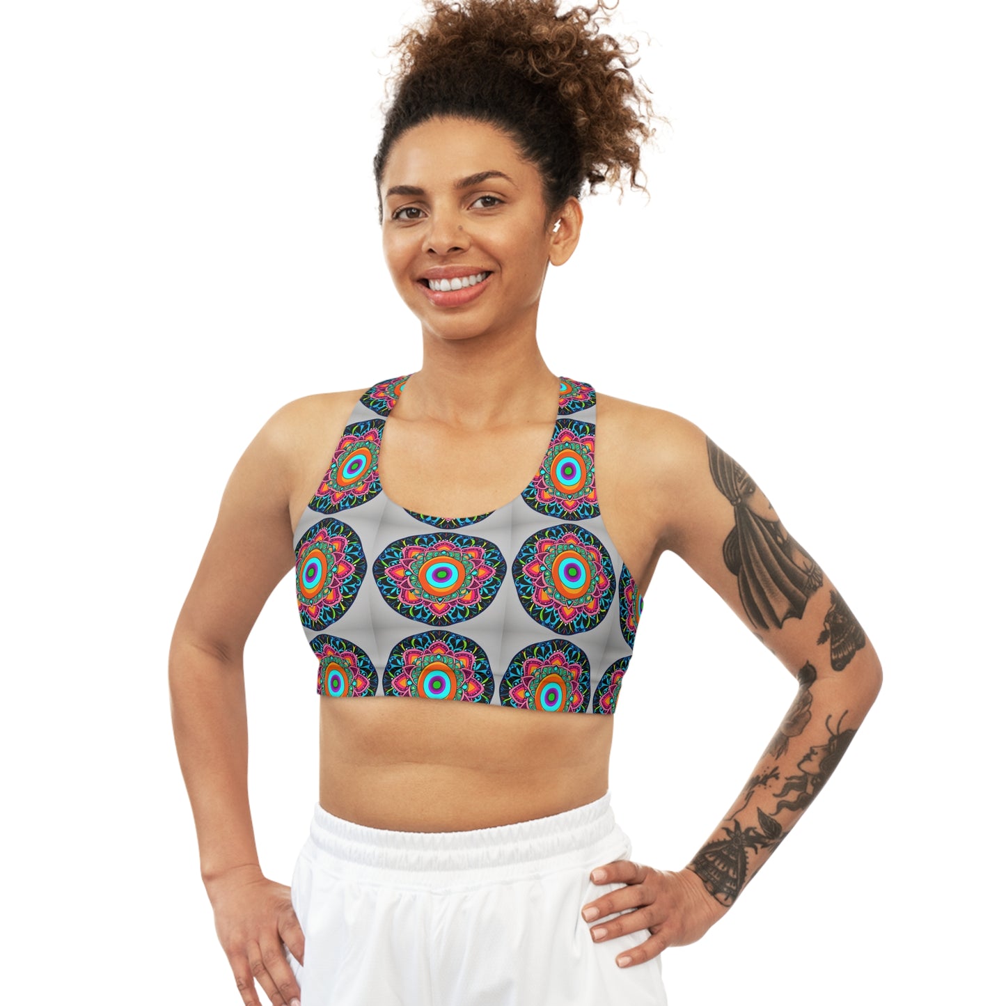 Mandala" Seamless Sports Bra (AOP)