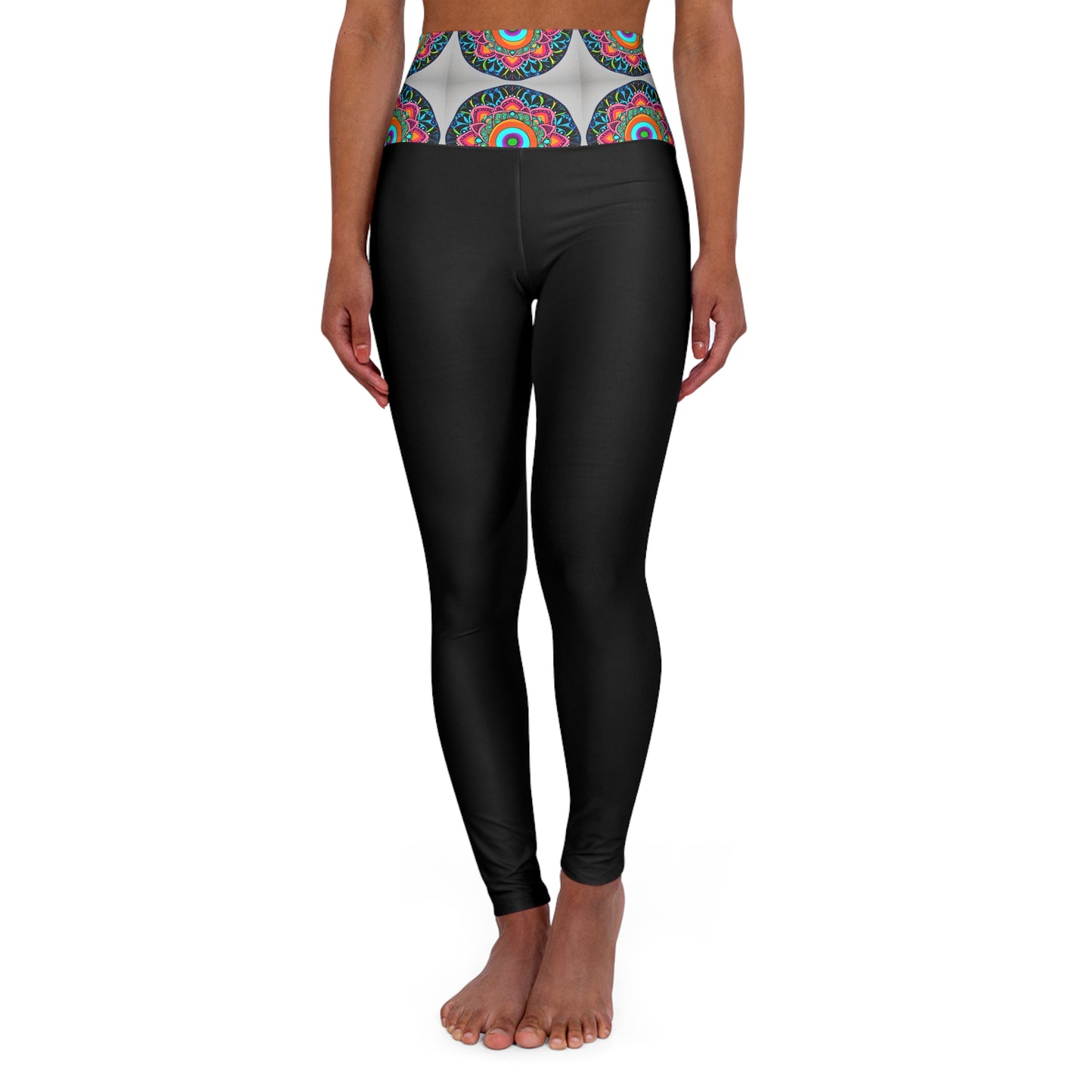 Mandala" High Waisted Yoga Leggings (AOP)