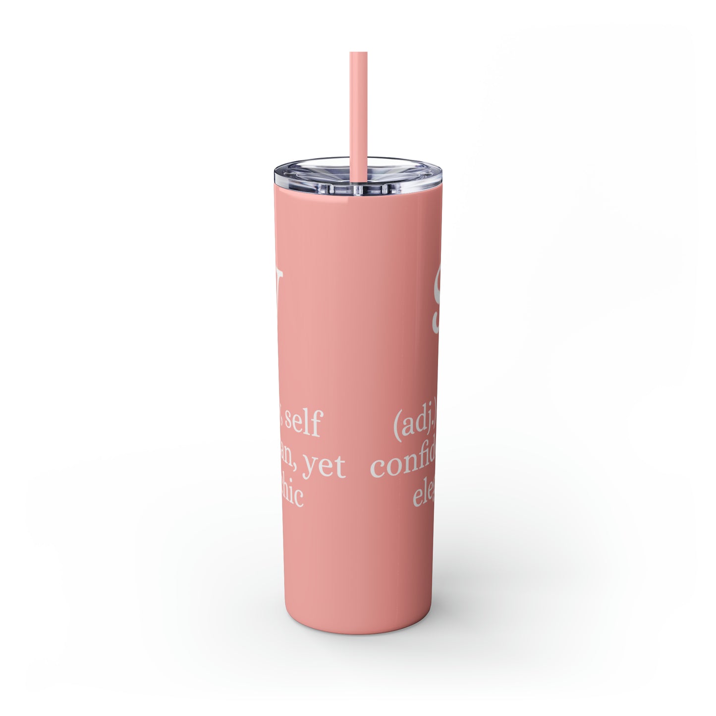 Sassy Skinny Tumbler with Straw, 20oz