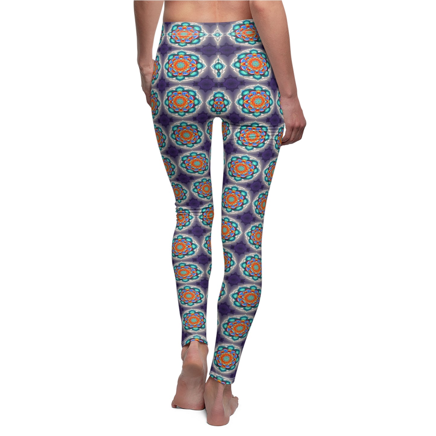 Mandala" Women's Cut & Sew Casual Leggings (AOP)