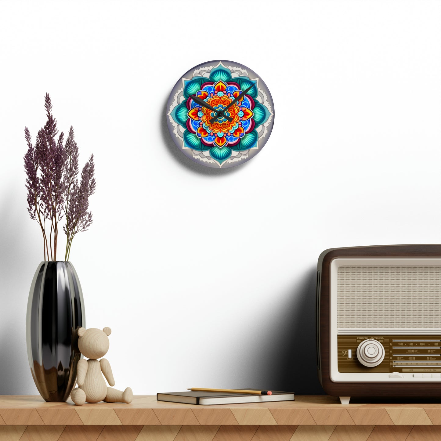 Mandala" Acrylic Wall Clock