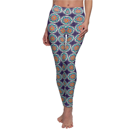 Mandala" Women's Cut & Sew Casual Leggings (AOP)