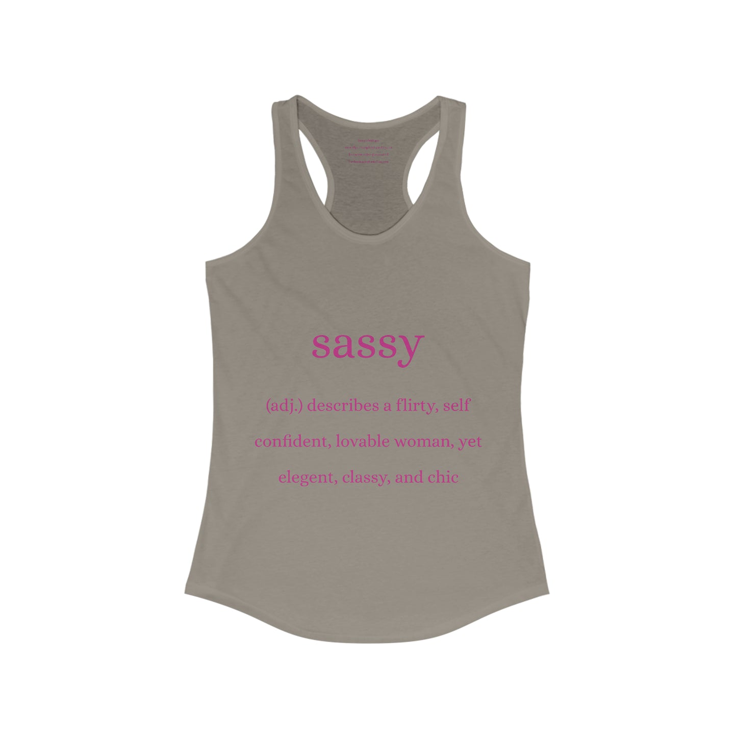 Sassy Women's Ideal Racerback Tank