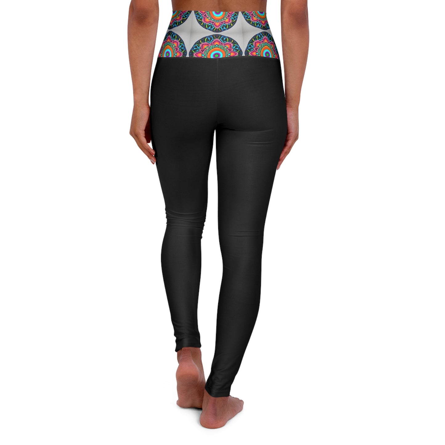 Mandala" High Waisted Yoga Leggings (AOP)